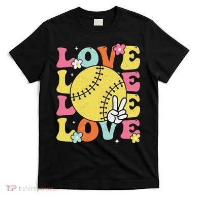 Softball Love Cute Softball  T-Shirt