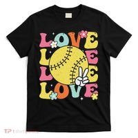 Softball Love Cute Softball  T-Shirt thumb 0