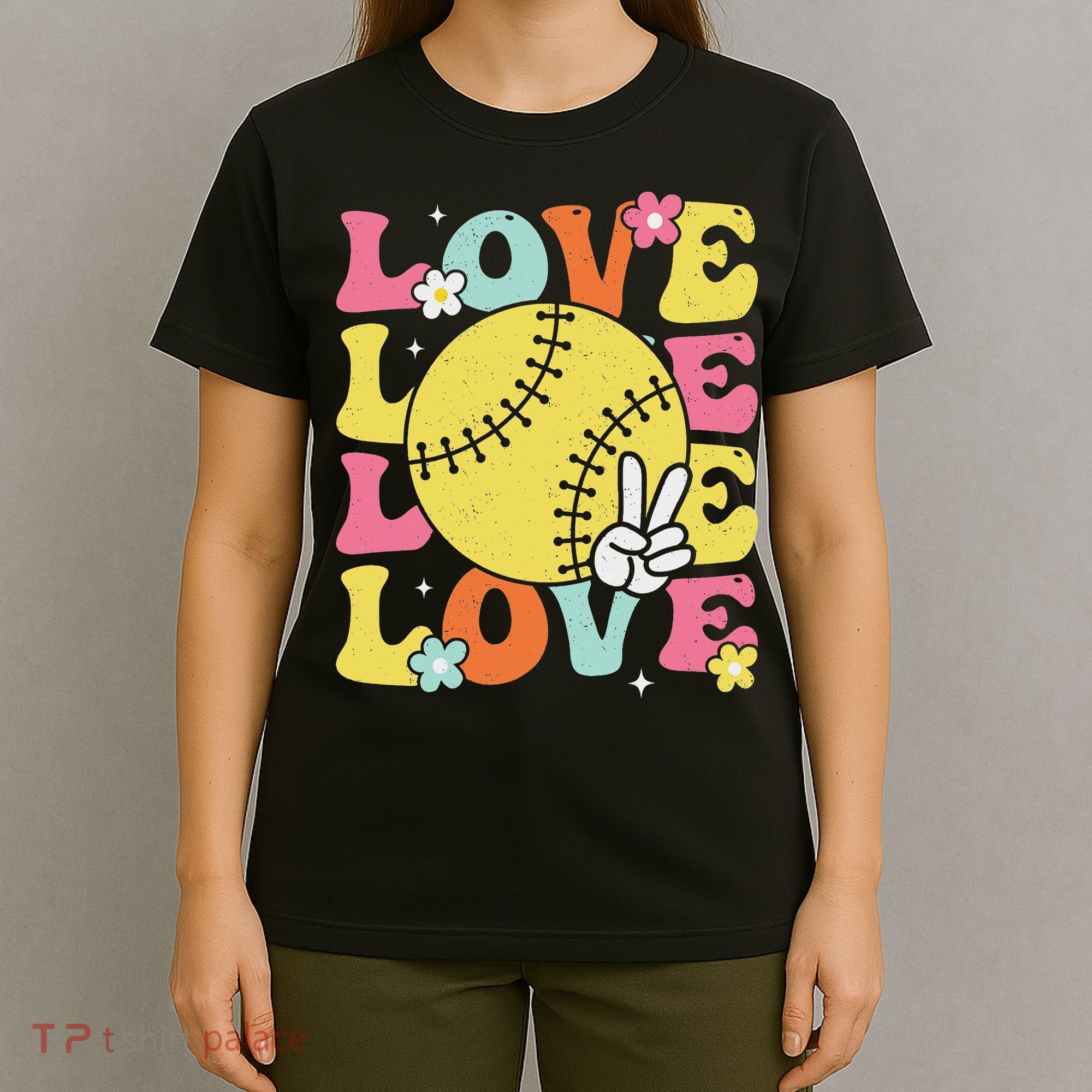 Softball Love Cute Softball  T-Shirt