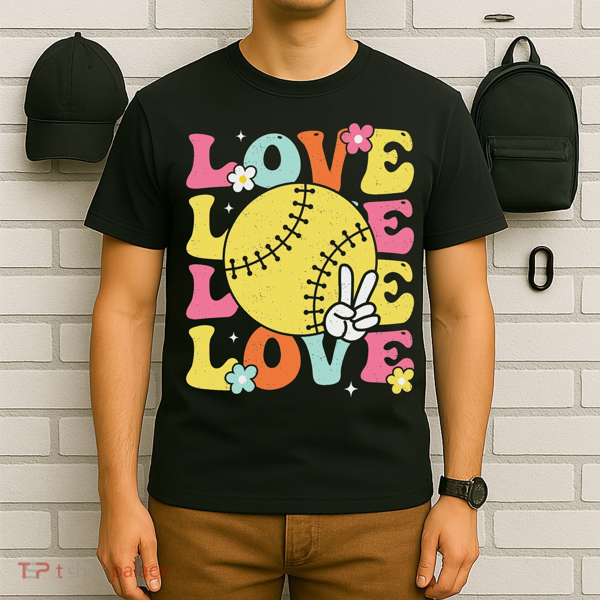 Softball Love Cute Softball  T-Shirt
