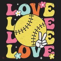 Softball Love Cute Softball  Beanie thumb 2