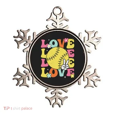Softball Love Cute Softball  Ornament