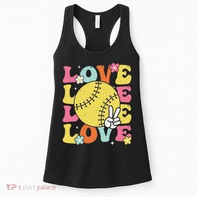 Softball Love Cute Softball  Women's Tank Top
