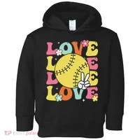 Softball Love Cute Softball  Toddler Hoodie thumb 0