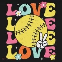 Softball Love Cute Softball  Toddler Hoodie thumb 2