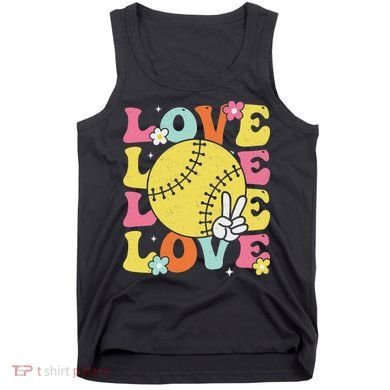 Softball Love Cute Softball  Tank Top