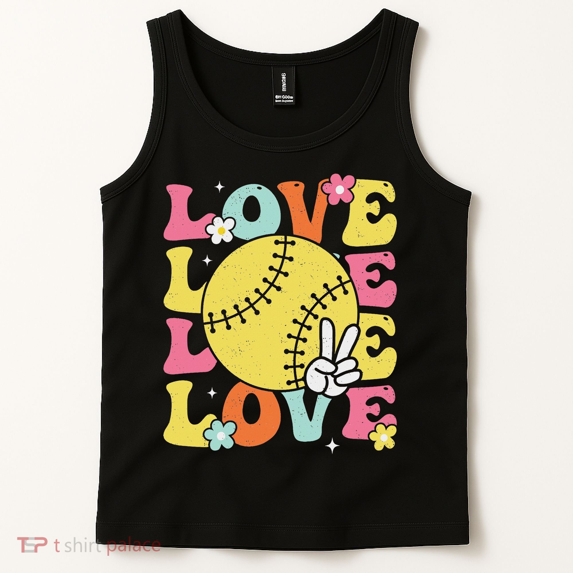 Softball Love Cute Softball  Tank Top
