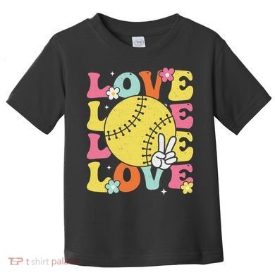 Softball Love Cute Softball  Toddler T-Shirt