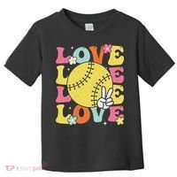 Softball Love Cute Softball  Toddler T-Shirt thumb 0