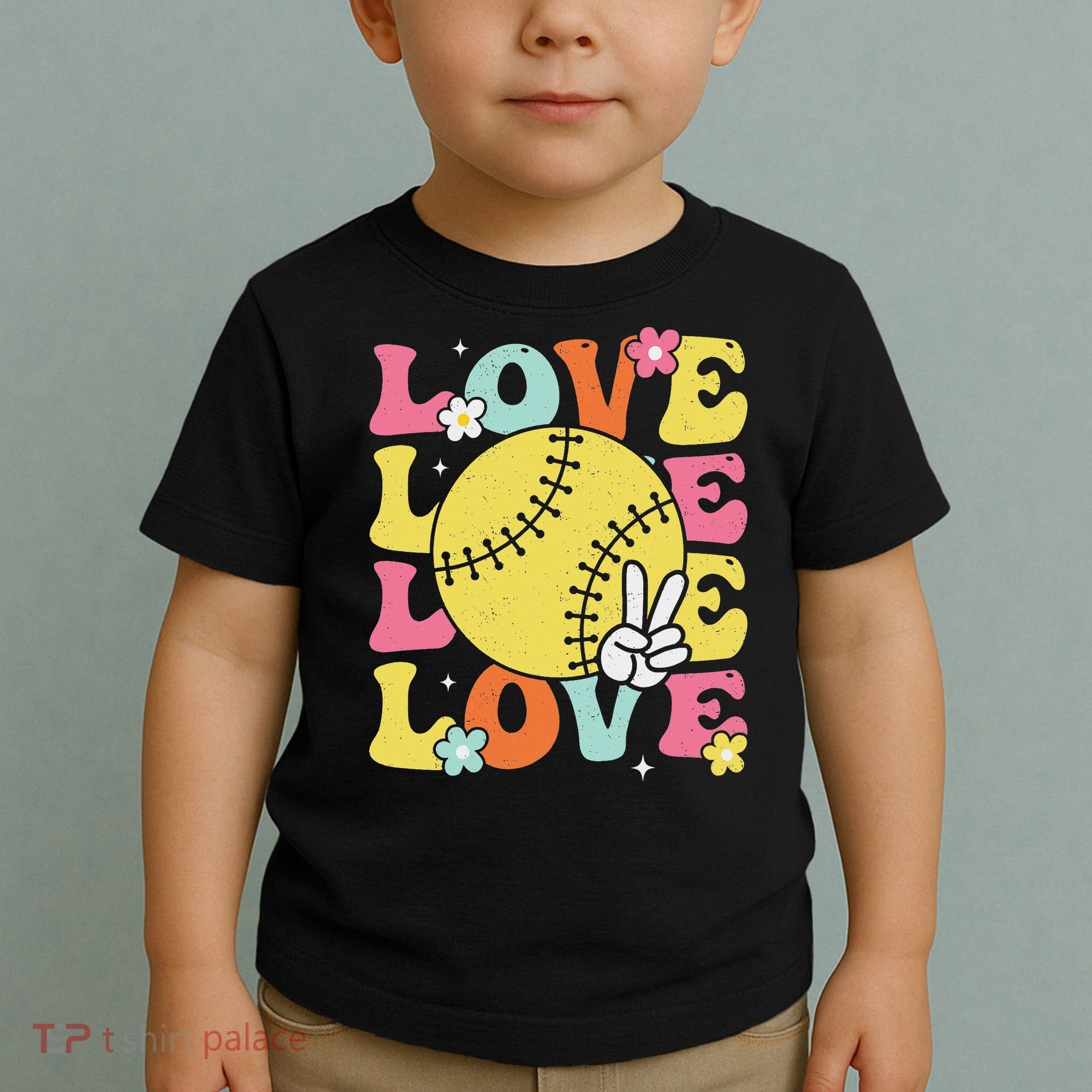 Softball Love Cute Softball  Toddler T-Shirt
