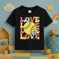 Softball Love Cute Softball  Toddler T-Shirt thumb 3