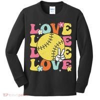 Softball Love Cute Softball  Kids Long Sleeve Shirt thumb 0