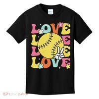 Softball Love Cute Softball  Kids T-Shirt thumb 0