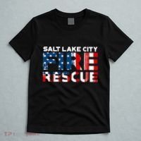 Salt Lake City Utah Fire Rescue Department Firefighters Duty T-Shirt thumb 5