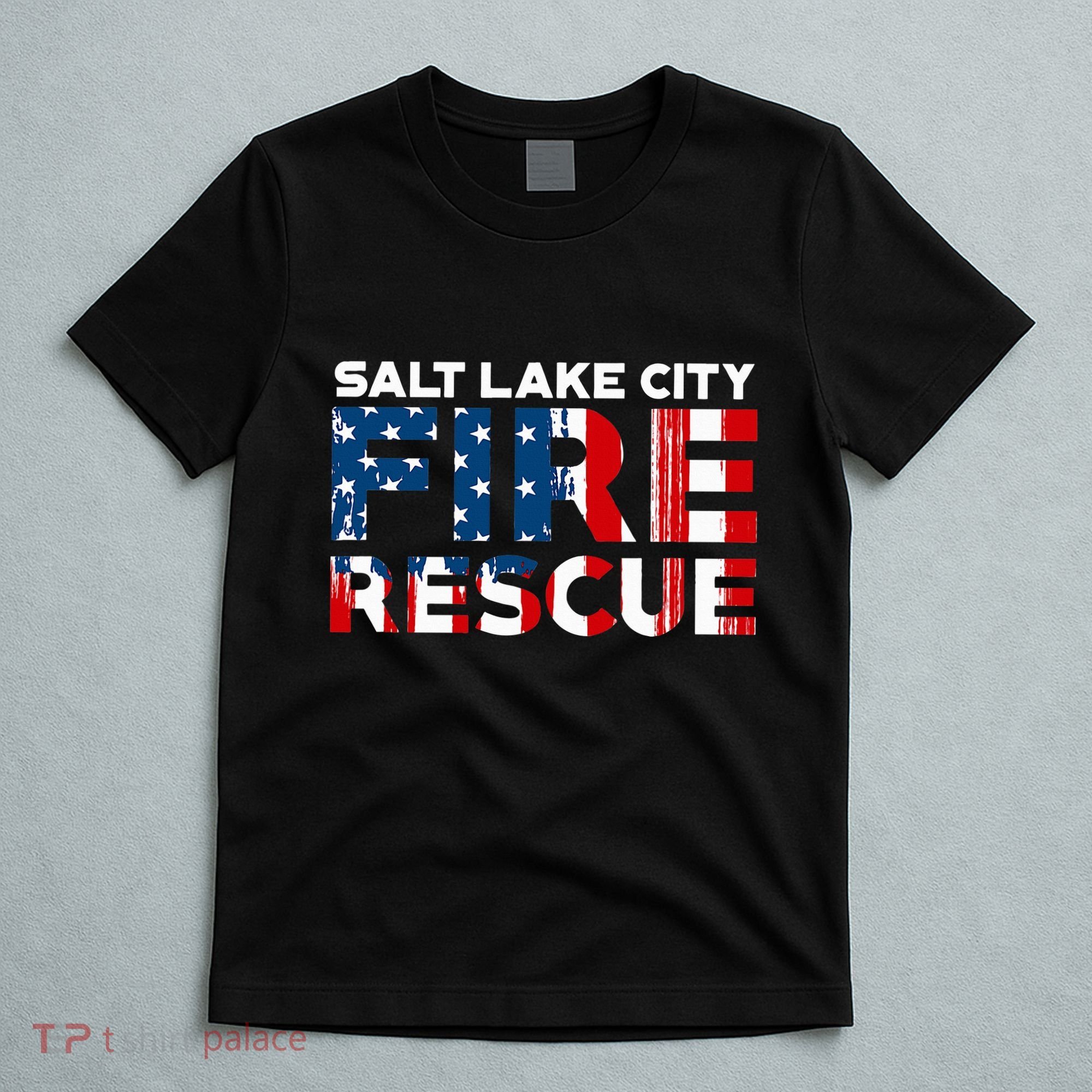 Salt Lake City Utah Fire Rescue Department Firefighters Duty T-Shirt