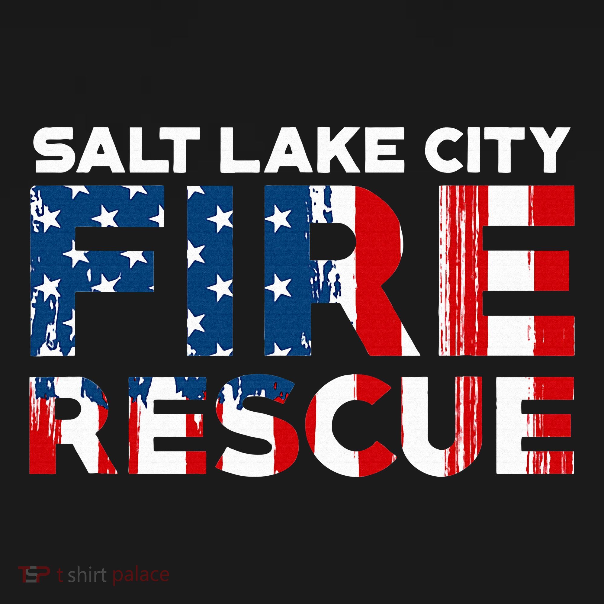 Salt Lake City Utah Fire Rescue Department Firefighters Duty T-Shirt
