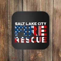 Salt Lake City Utah Fire Rescue Department Firefighters Duty Coaster thumb 0