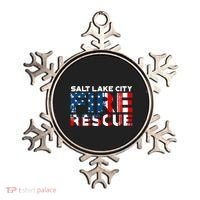 Salt Lake City Utah Fire Rescue Department Firefighters Duty Ornament thumb 0