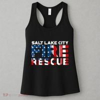 Salt Lake City Utah Fire Rescue Department Firefighters Duty Women's Tank Top thumb 3
