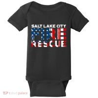 Salt Lake City Utah Fire Rescue Department Firefighters Duty Baby Bodysuit thumb 0