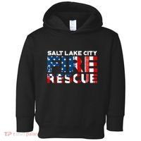Salt Lake City Utah Fire Rescue Department Firefighters Duty Toddler Hoodie thumb 0