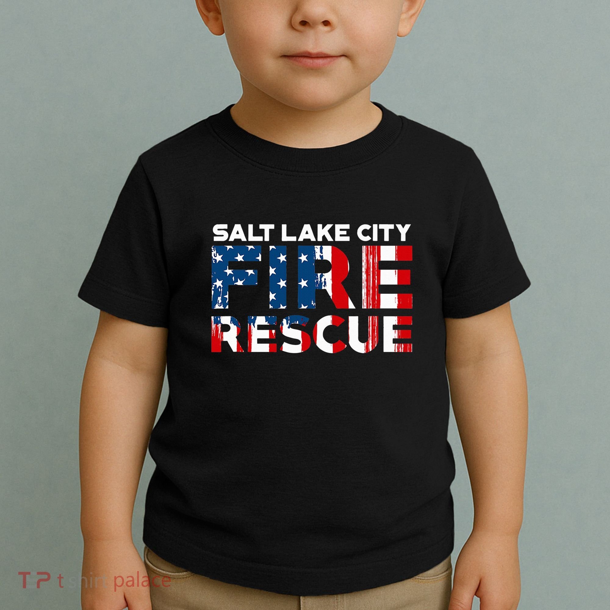 Salt Lake City Utah Fire Rescue Department Firefighters Duty Toddler T-Shirt