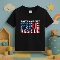 Salt Lake City Utah Fire Rescue Department Firefighters Duty Toddler T-Shirt thumb 3