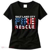 Salt Lake City Utah Fire Rescue Department Firefighters Duty Women's T-Shirt thumb 0