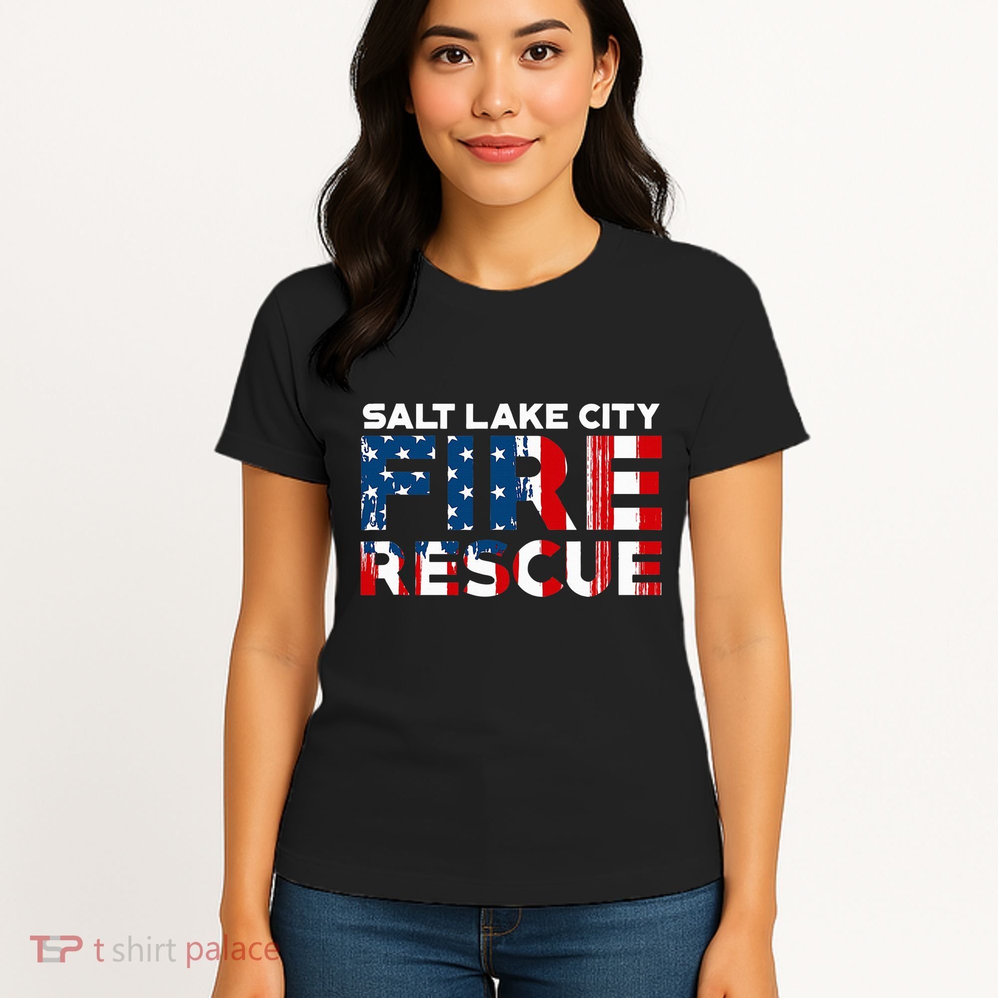 Salt Lake City Utah Fire Rescue Department Firefighters Duty Women's T-Shirt