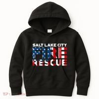 Salt Lake City Utah Fire Rescue Department Firefighters Duty Kids Hoodie thumb 0