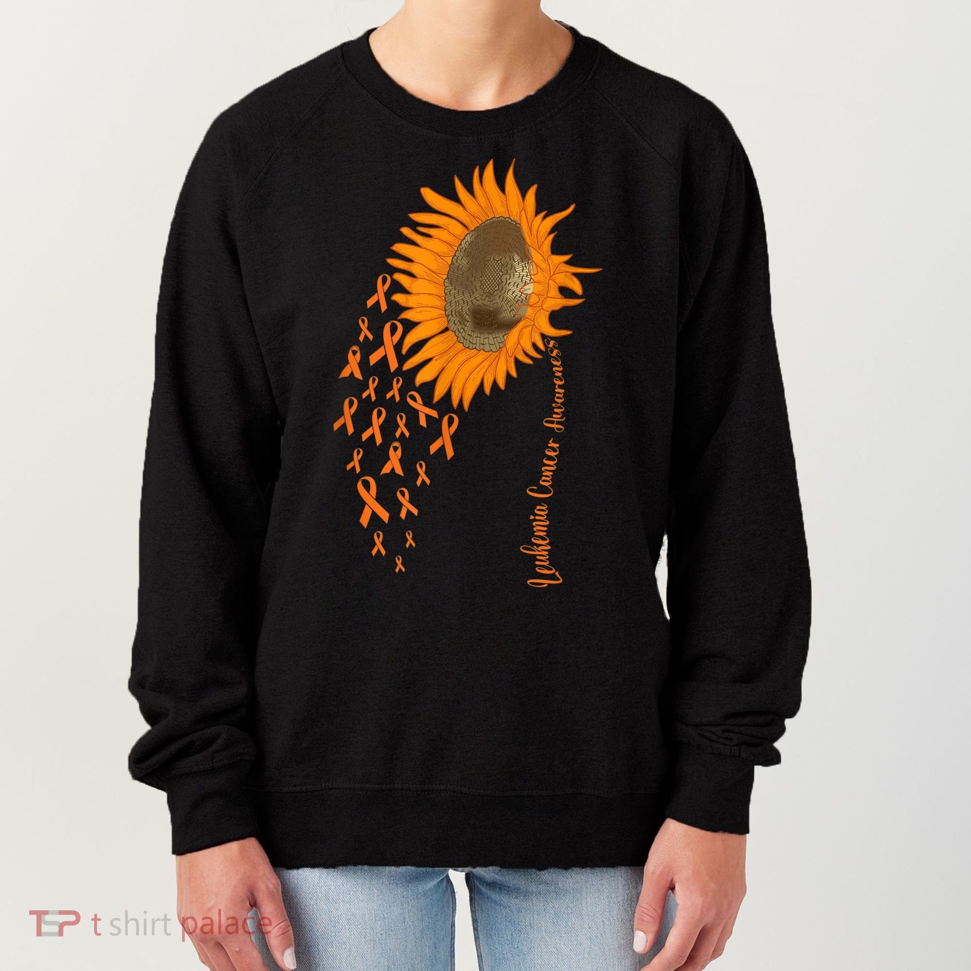 Sunflower Leukemia Cancer Awareness Women's Sweatshirt