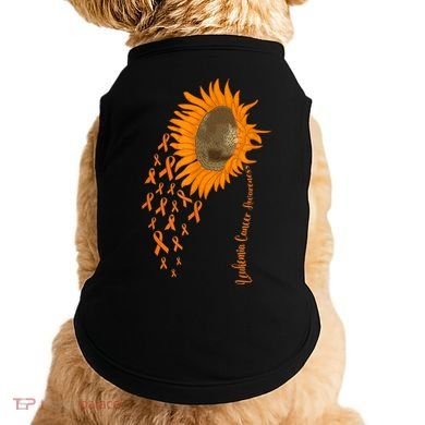 Sunflower Leukemia Cancer Awareness Doggie Tank