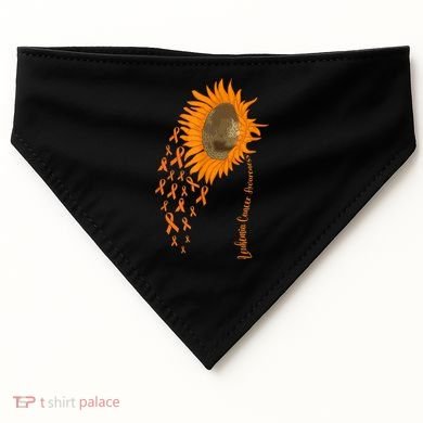 Sunflower Leukemia Cancer Awareness USA-Made Doggie Bandana
