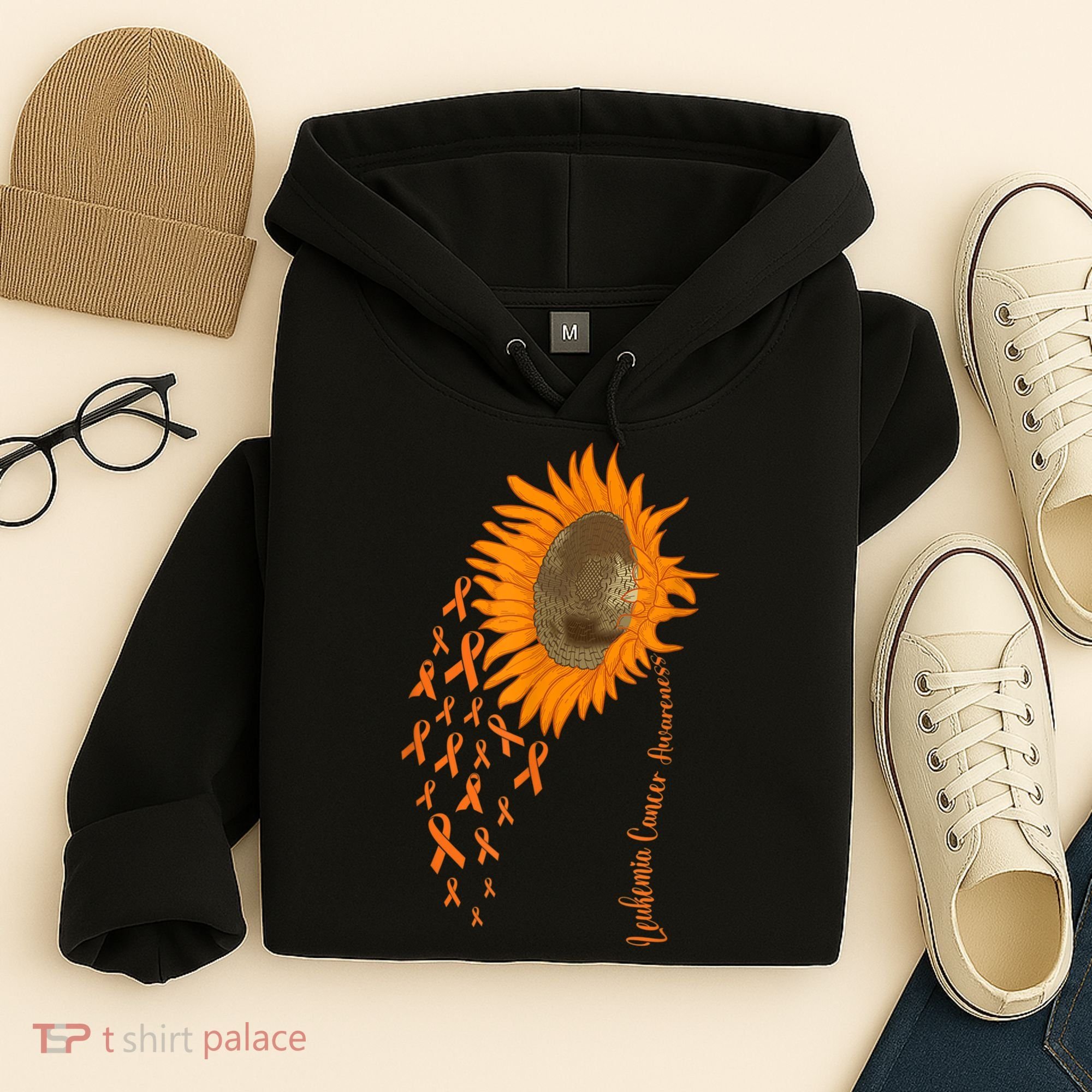 Sunflower Leukemia Cancer Awareness Hoodie