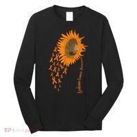 Sunflower Leukemia Cancer Awareness Long Sleeve Shirt thumb 0