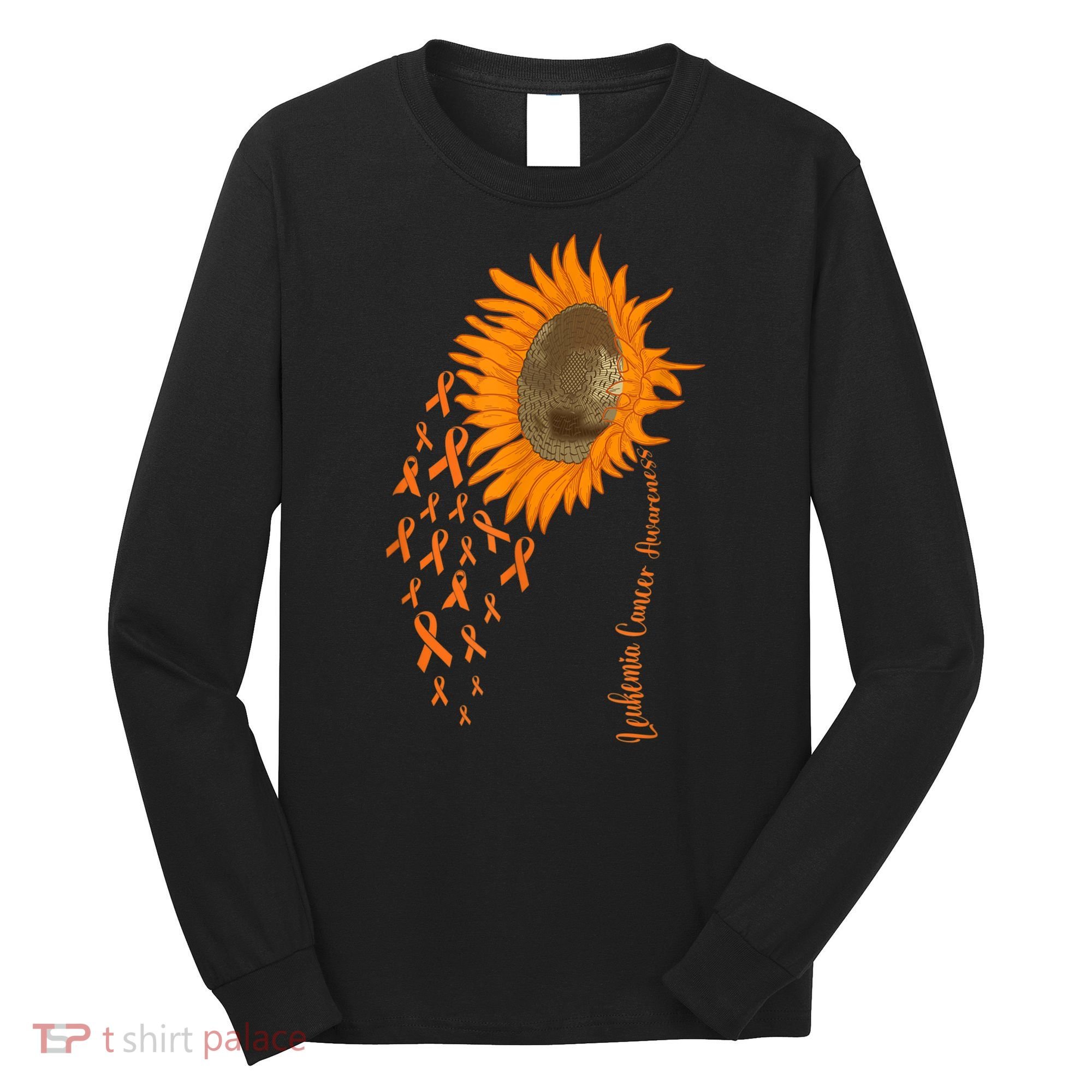 Sunflower Leukemia Cancer Awareness Long Sleeve Shirt