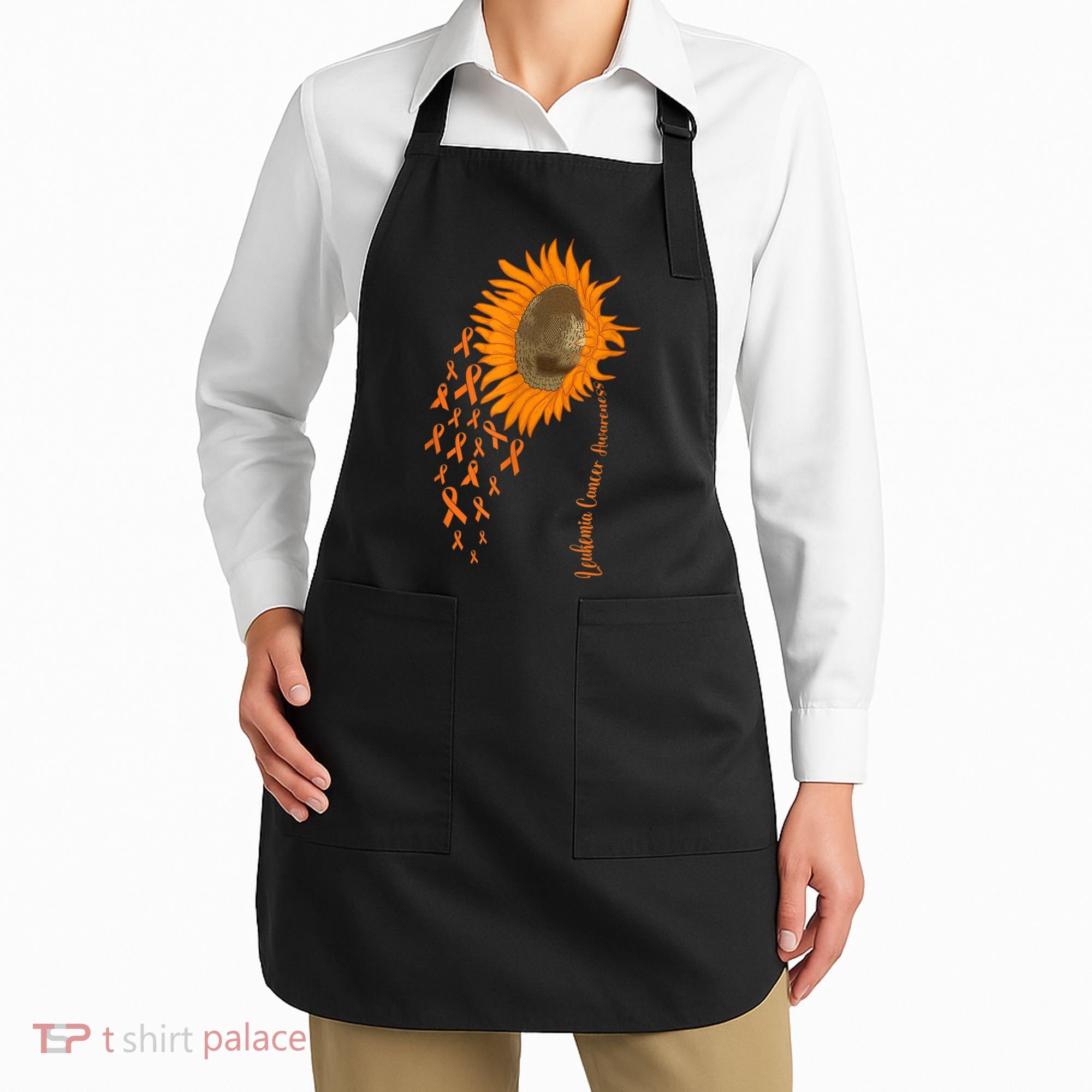 Sunflower Leukemia Cancer Awareness Apron