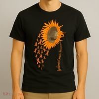 Sunflower Leukemia Cancer Awareness T-Shirt thumb 3