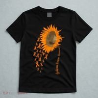 Sunflower Leukemia Cancer Awareness T-Shirt thumb 5