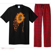 Sunflower Leukemia Cancer Awareness Pajama Set thumb 0