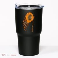 Sunflower Leukemia Cancer Awareness Tumbler thumb 0