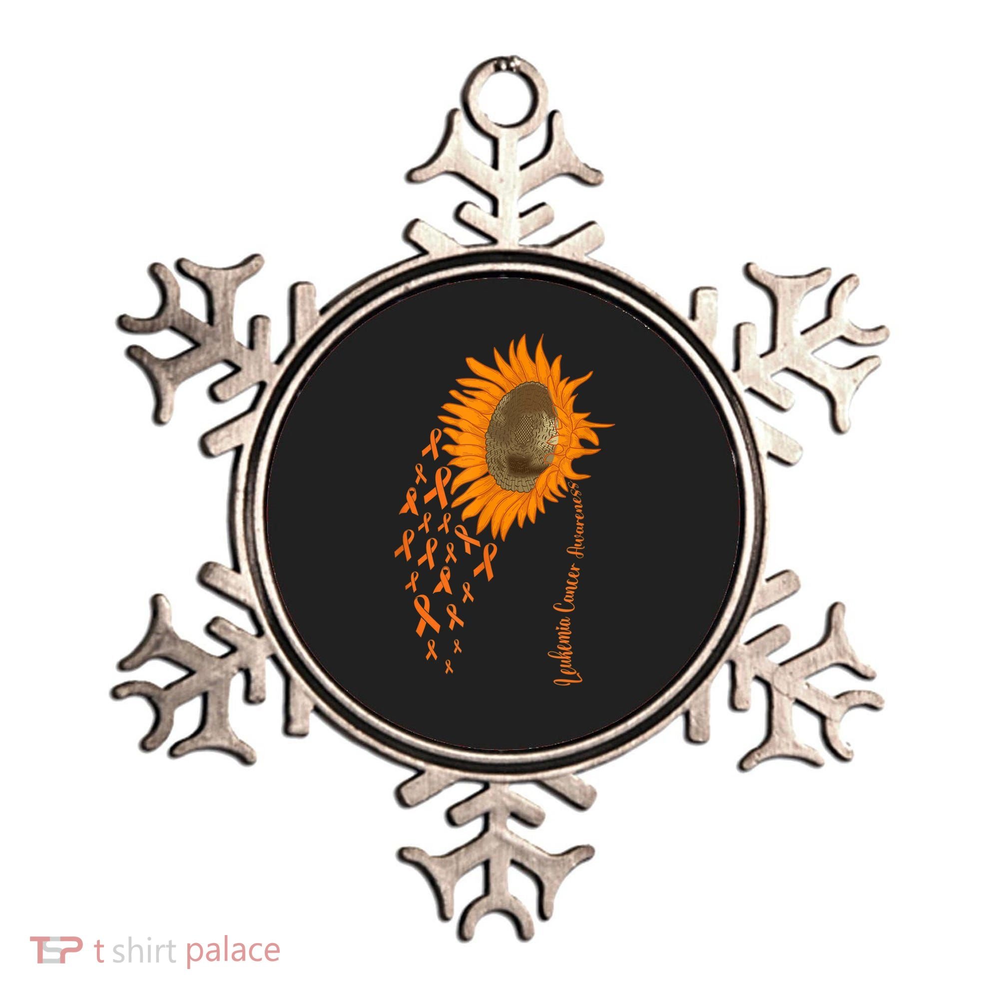 Sunflower Leukemia Cancer Awareness Ornament