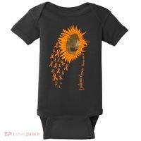 Sunflower Leukemia Cancer Awareness Baby Bodysuit thumb 0