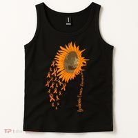 Sunflower Leukemia Cancer Awareness Tank Top thumb 2