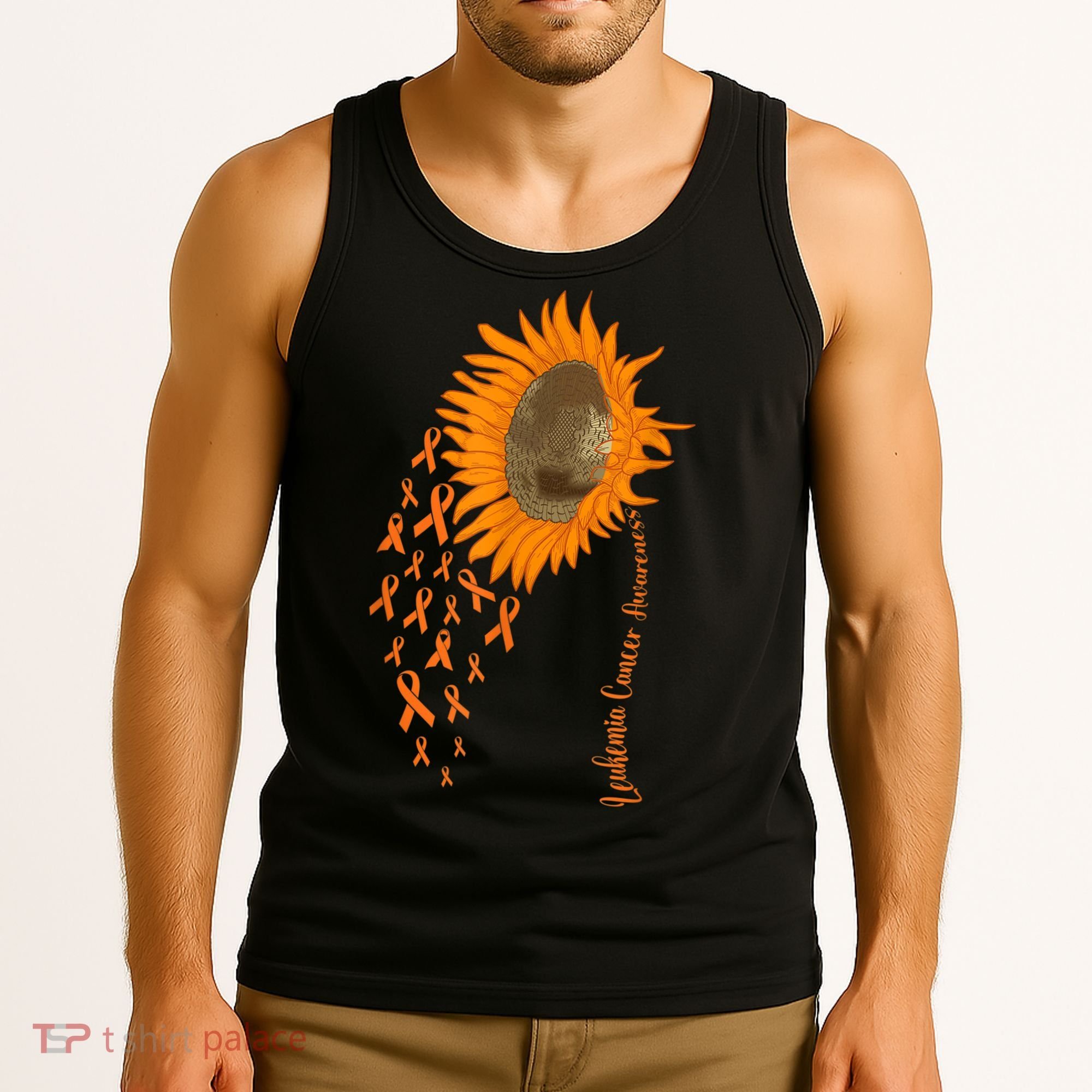 Sunflower Leukemia Cancer Awareness Tank Top