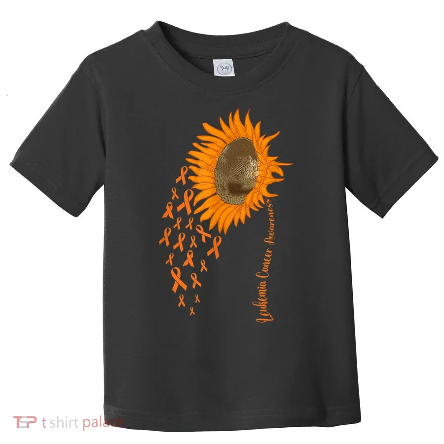 Sunflower Leukemia Cancer Awareness Toddler T-Shirt
