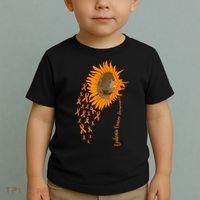 Sunflower Leukemia Cancer Awareness Toddler T-Shirt thumb 2