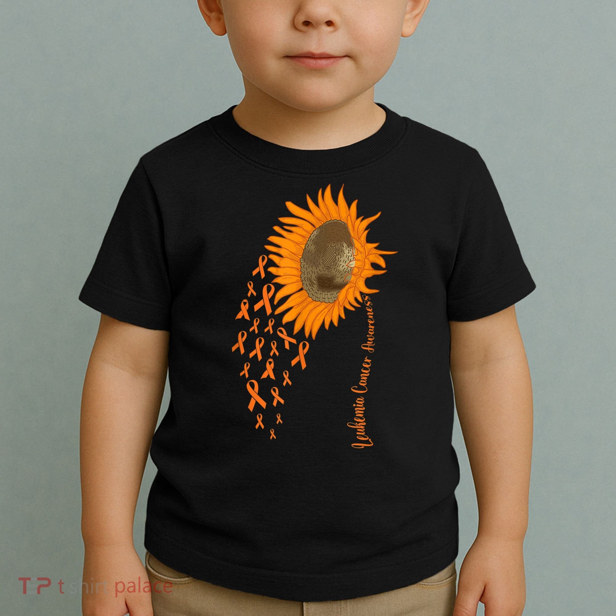 Sunflower Leukemia Cancer Awareness Toddler T-Shirt