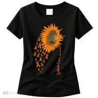 Sunflower Leukemia Cancer Awareness Women's T-Shirt thumb 0