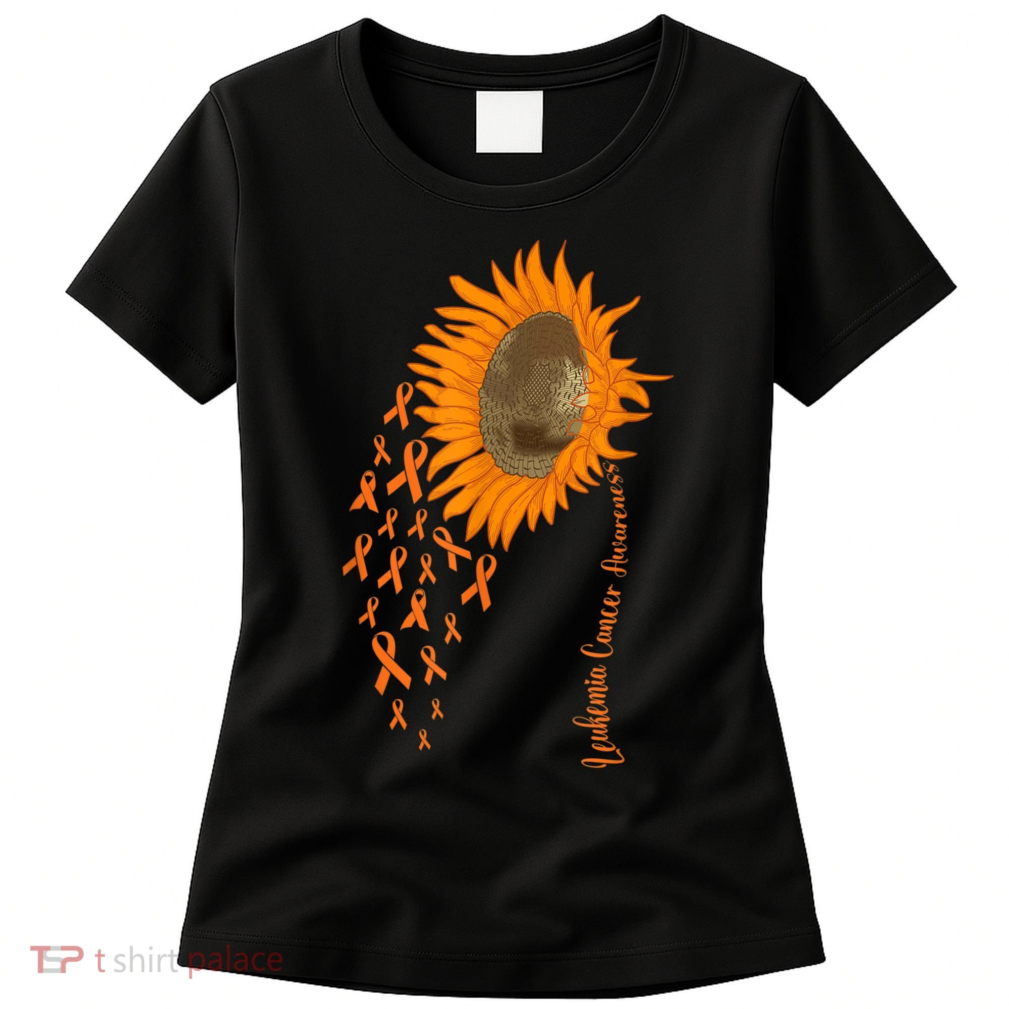 Sunflower Leukemia Cancer Awareness Women's T-Shirt